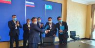 подписание договоров в рамках встречи президента Татарстана Рустама Минниханова и премьер-министра Казахстана Аскара Мамина
