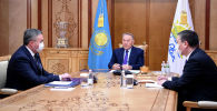 Нурсултан Назарбаев принял министра иностранных дел Мухтара Тлеуберди