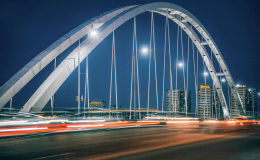 Виды Нур-Султана ночью