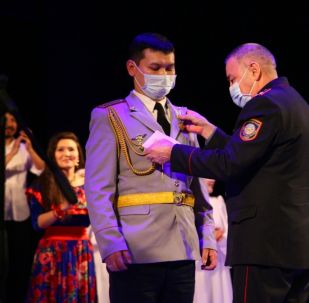 Полицейский Амантай Байжанов