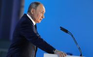 Владимир Путин выступает с ежегодным посланием Федеральному Собранию.