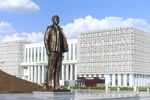 Памятник Нурсултану Назарбаеву в Туркестане