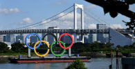 Олимпийские кольца в Токио 