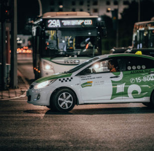 Вечерние пробки н улицах Нур-Султана 