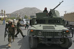 Боевики Талибана* на улицах Кабула 