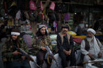 Боевики Талибана* на улицах Кабула 