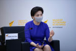 Ляззат Рамазанова, председатель Национальной комиссии по делам женщин и семейно-демографической политике при президенте Казахстана
