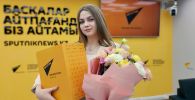 Победительница номинации Шоу талантов проекта Мисс Казахстан 19-летняя Полина Филимонова