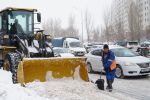 Уборка снега в Нур-Султане 