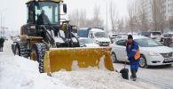 Уборка снега в Нур-Султане 