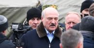 Президент Беларуси Александр Лукашенко посетил лагерь мигрантов на границе
