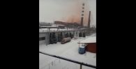 Розовый дым в Усть-Каменогорске