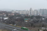 Общий вид показывает город Алматы , Казахстан, январь 2022 года