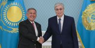 Глава государства принял президента Татарстана Рустама Минниханова