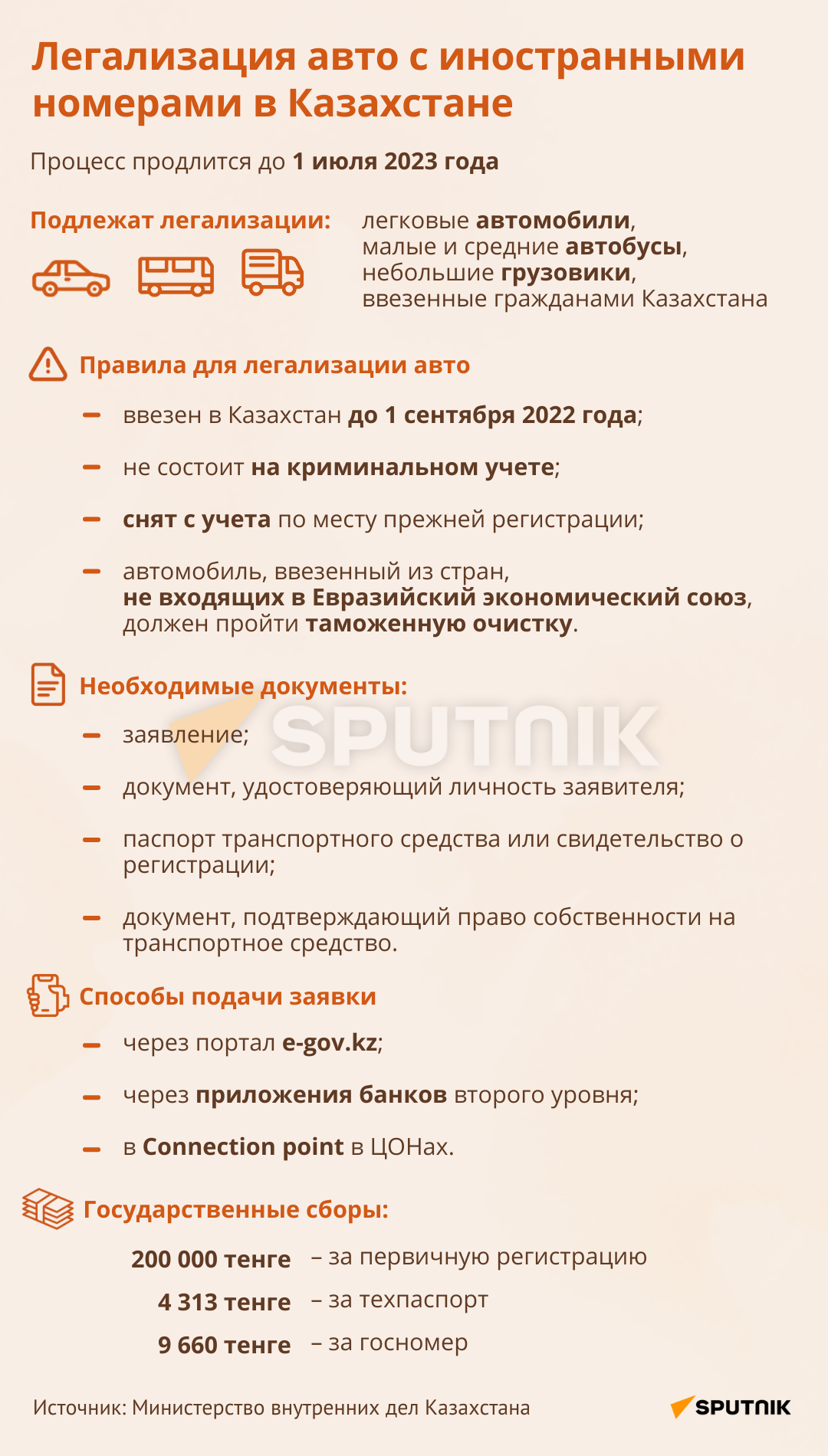 Легализация автомобилей с иностранными номерами в Казахстане - Sputnik Казахстан