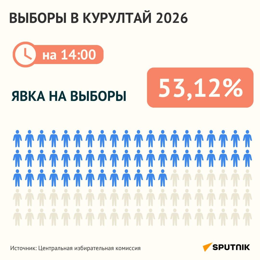 Явка на 14.00 часов на выборах в Казахстане - Sputnik Казахстан