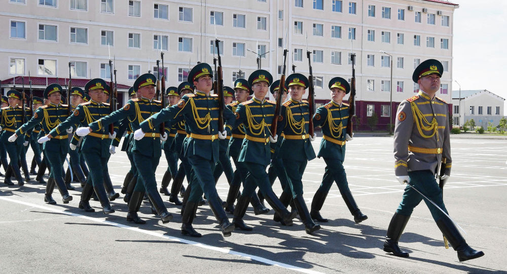 Военнослужащие Национальной гвардии Казахстана