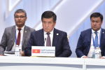  Президент Кыргызстана Сооронбай Жээнбеков на расширенном заседании ВЕЭС