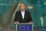 Кандидат в президенты Казахстана Амангельды Таспихов. Кадр из телетрансляции дебатов