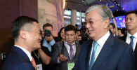 Встреча главы Казахстана с Джеком Ма