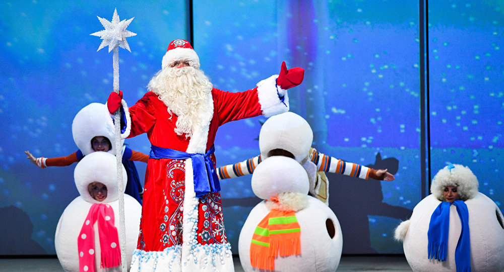 Дед Мороз на шоу-мюзикле Затерянный мир