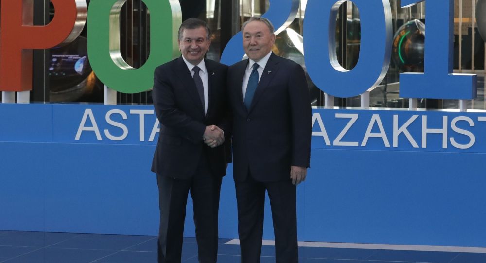 Өзбекстан президенті Шавкат Мирзиеев пен Елбасы Нұрсұлтан Назарбаев, архивтегі сурет