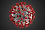Цветное изображение коронавируса  