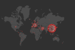 Распространение коронавируса в мире - карта
