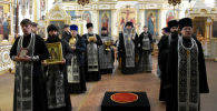 Православные священники Петропавловска молились о прекращении эпидемии коронавируса
