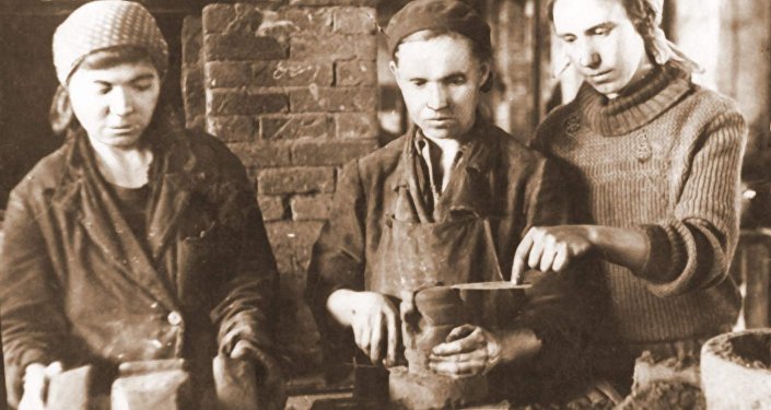 Рабочие-стахановцы в годы ВОВ в Караганде