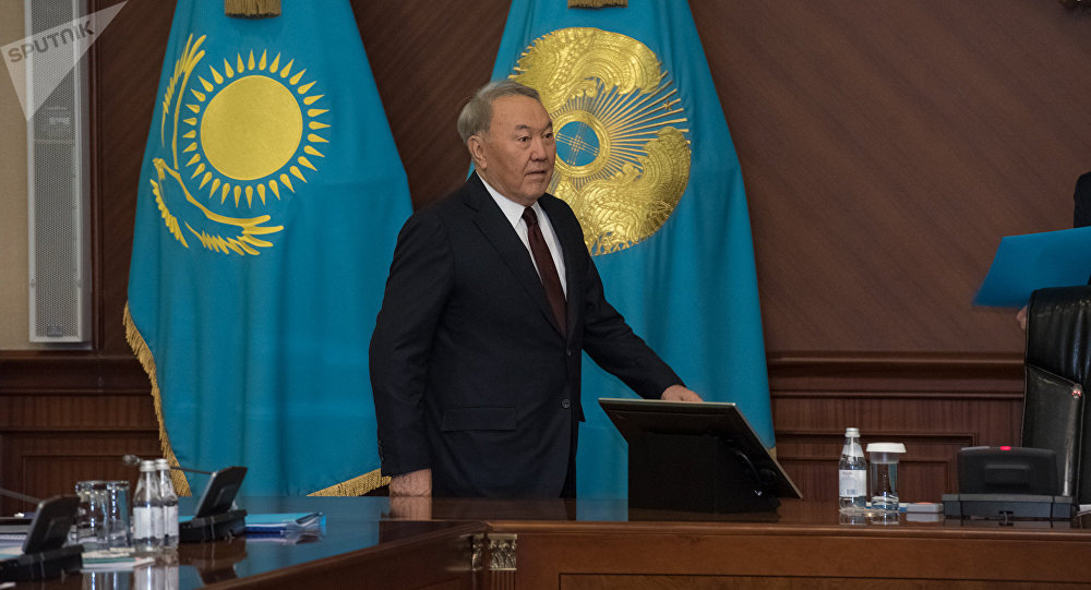Расширенное заседание правительства с участием президента Казахстана Нурсултана Назарбаева