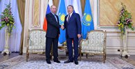 Президент РФ Владимир Путин и президент Казахстана Нурсултан Назарбаев, архивное фото