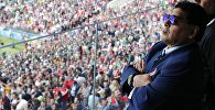 Аргентинский футболист Диего Марадона на церемонии открытия чемпионата мира по футболу 2018 на стадионе Лужники
