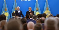Президент Нурсултан Назарбаев выступает с ежегодным посланием народу Казахстана