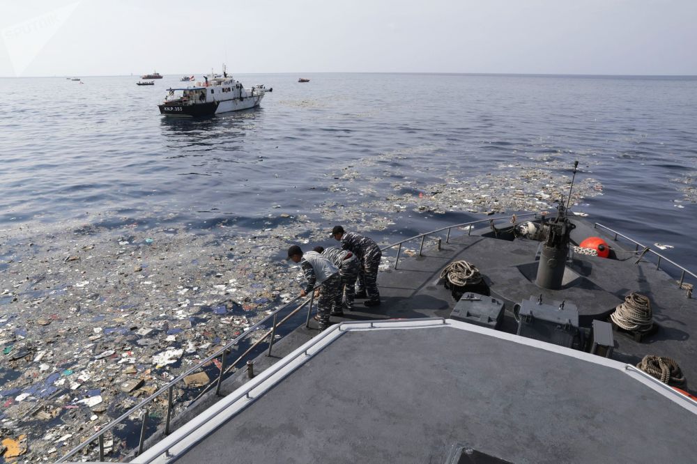 Самолет упавший в море