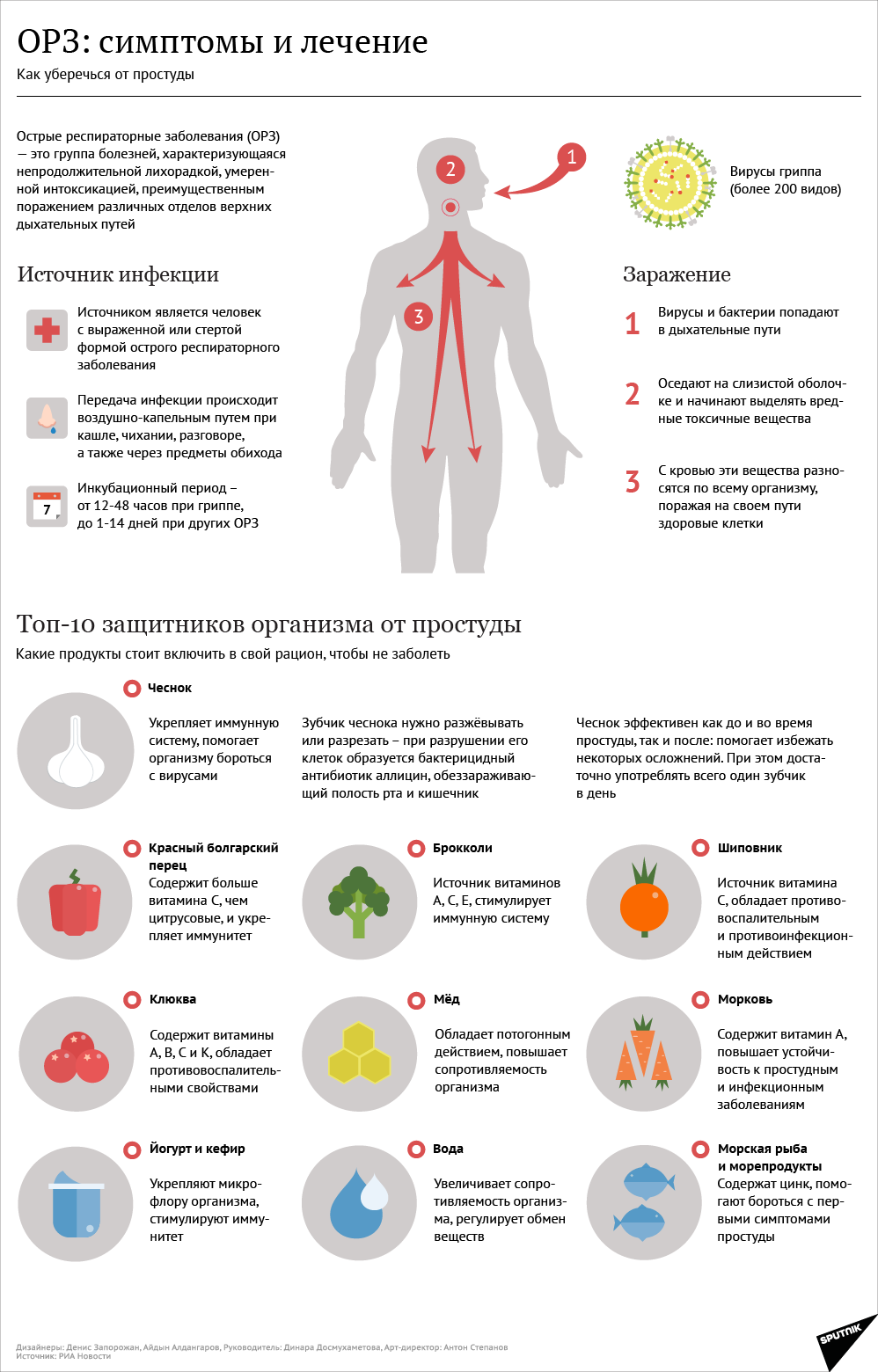 Инфографика: как уберечься от простуды - Sputnik Казахстан