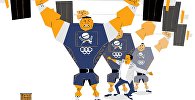 Карикатура Лондон, Пекин - так WADA доберется до Афин