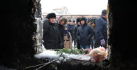 Похороны 5 девочек, погибших при пожаре в Астане
