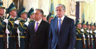 Встреча президента Казахстана с премьером Венгрии Виктором Орбаном