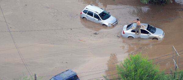 Селевой поток в Алматы, архивное фото Селевой поток в Алматы, архивное фото - Sputnik Казахстан
