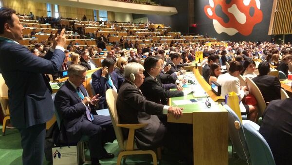 Представители Казахстана на заседании Генассамблеи ООН - Sputnik Казахстан