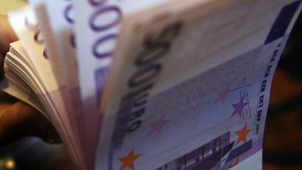банкноты пачка деньги евро - Sputnik Казахстан