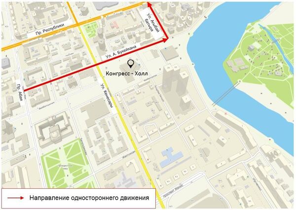 Движение еще на двух улицах в Астане с 20 августа этого года сделают односторонним Движение еще на двух улицах в Астане с 20 августа этого года сделают односторонним - Sputnik Казахстан