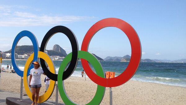 Олимпиада в Рио-де-Жанейро. Олимпийские кольца. - Sputnik Казахстан