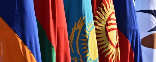 Архивное фото флагов стран-участниц Евразийского экономического союза (ЕАЭС) Архивное фото флагов стран-участниц Евразийского экономического союза (ЕАЭС) - Sputnik Казахстан