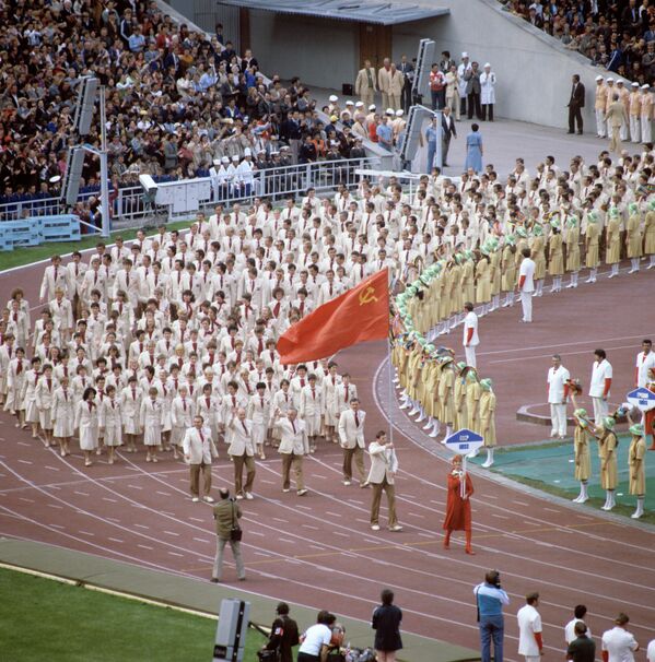 Сборная команда Советского Союза на Олимпиаде в Москве - Sputnik Казахстан