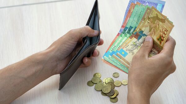 Деньги, кошелек, купюры, монеты тенге  - Sputnik Казахстан