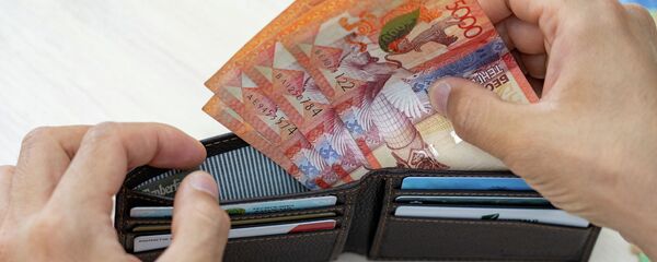 Портмоне деньги, тенге купюры Портмоне деньги, тенге купюры - Sputnik Казахстан