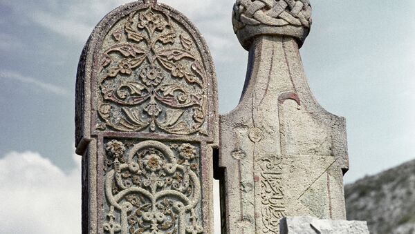 Надгробия, мусульманское кладбище - Sputnik Казахстан