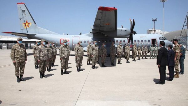 Казахстанские военные медики прибыли в Ливан - Sputnik Казахстан